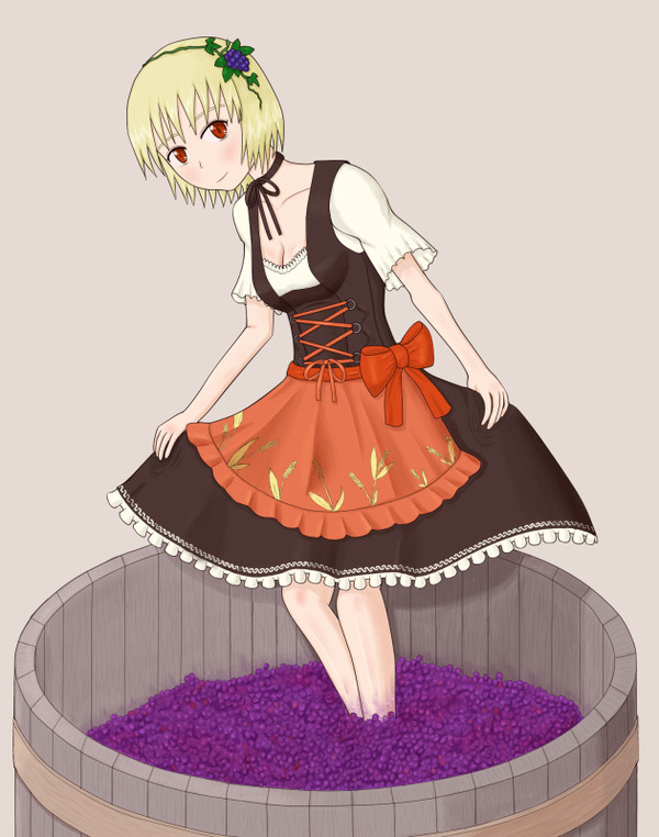 ディアンドルってやつを描いてみたかった