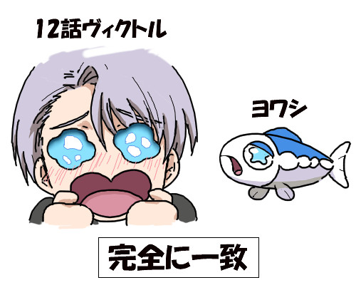 12話のヴィクトルちゃんヨワシに似てる