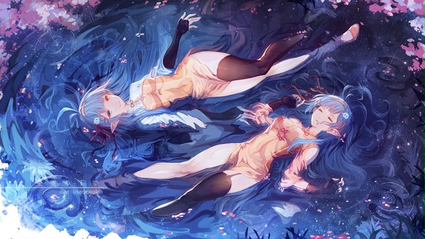 星空の下で