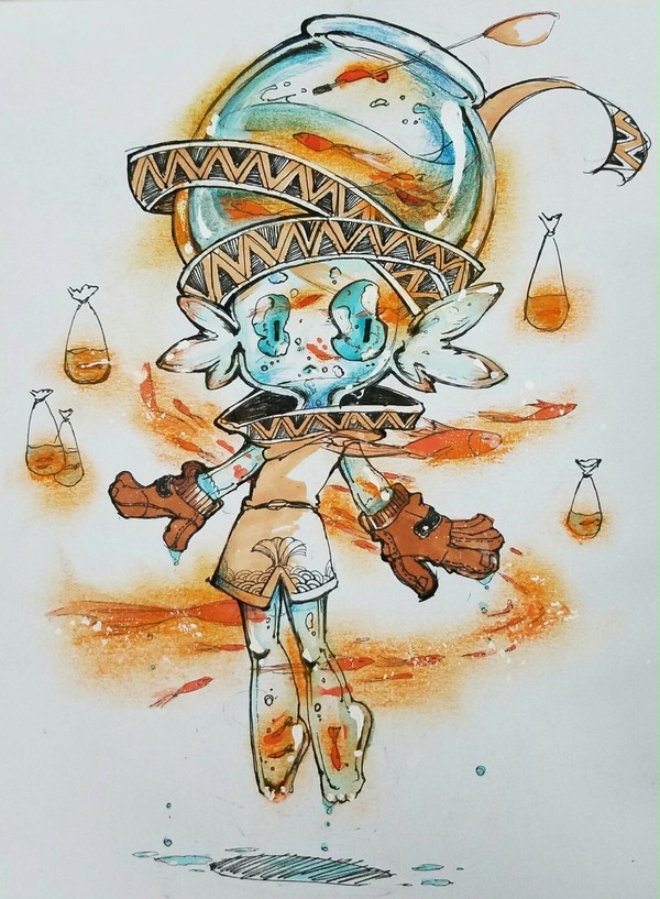 《星际贸易中心的小贩》【考题人物角色设计】