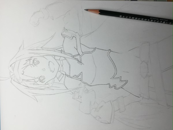 絶剣 ユウキ 模写 線画
