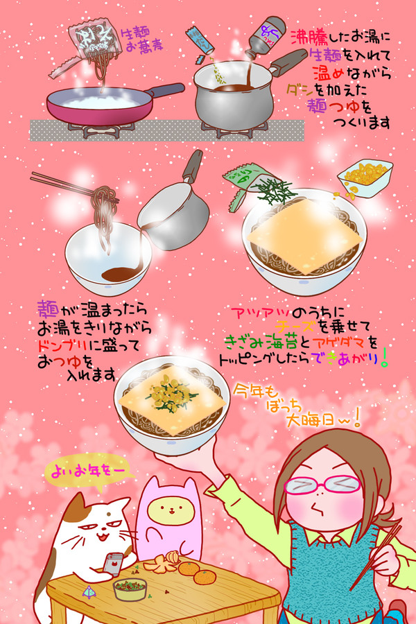 チーズぼっち年越しそば