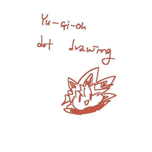 Yu-Gi-Oh dot drawing