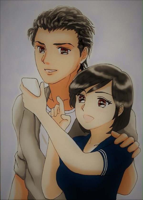 夕陽と敏生