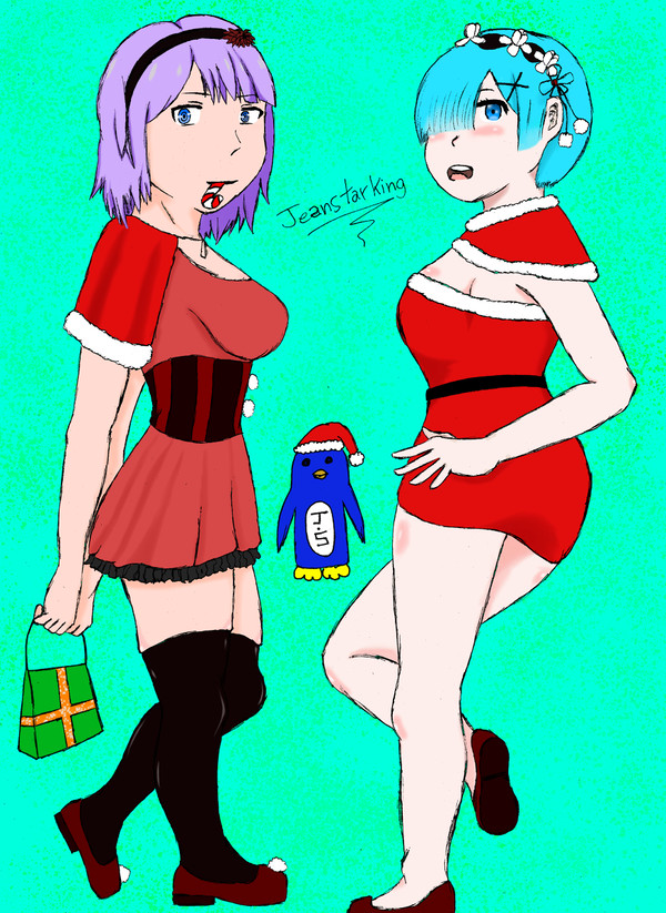 Rem and Hotaru Christmas
