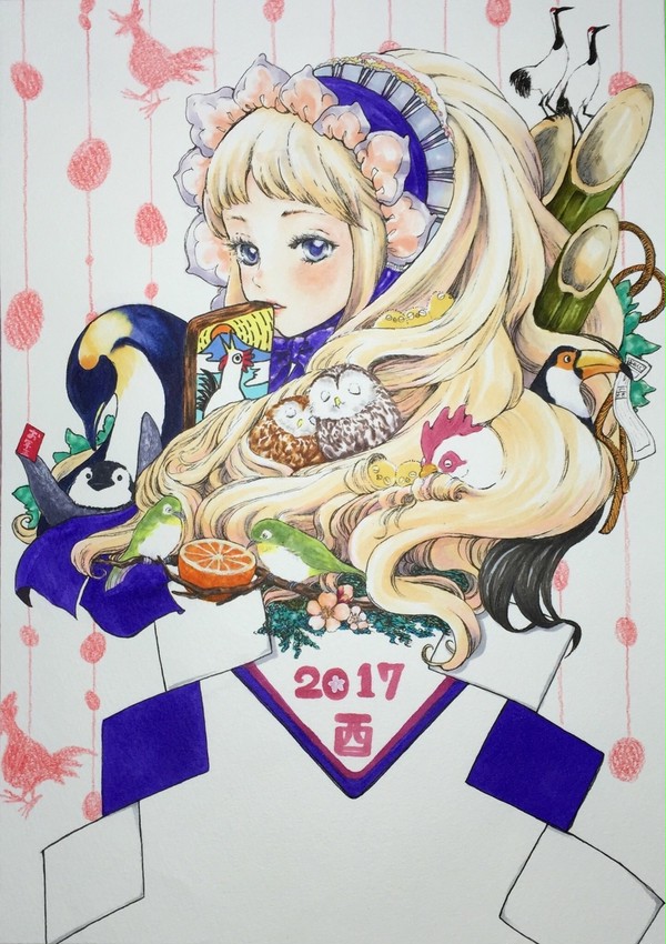 年賀状絵2017