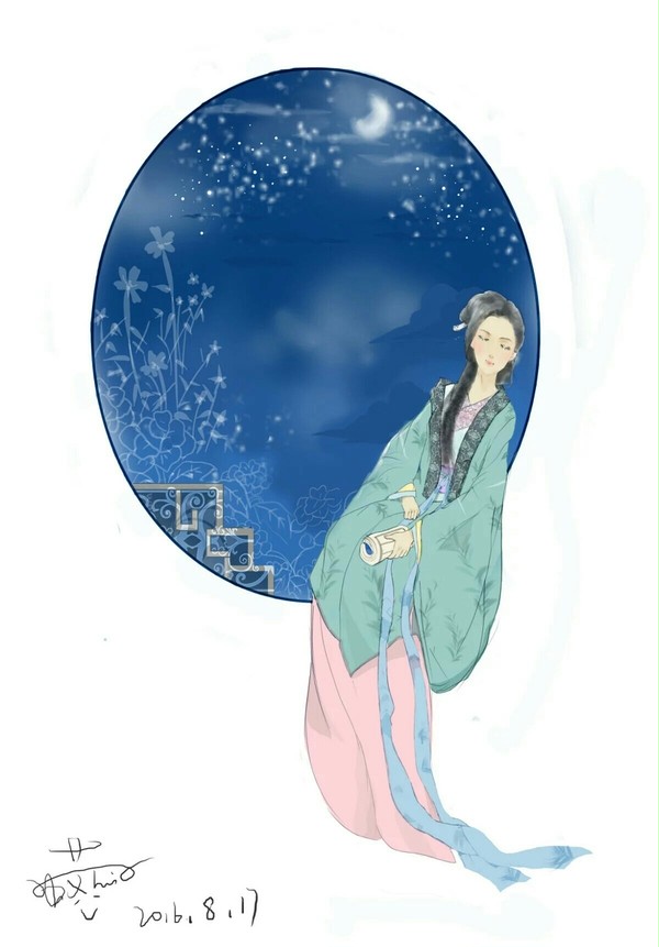 月斜西窗