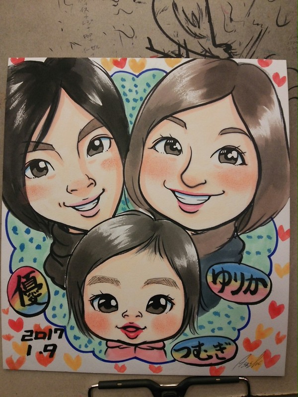 アナログ 似顔絵