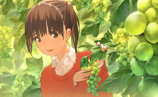 ぶどうばたけの少女