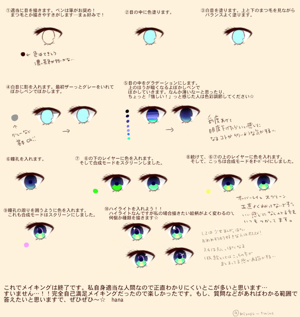 自己流！目イキング