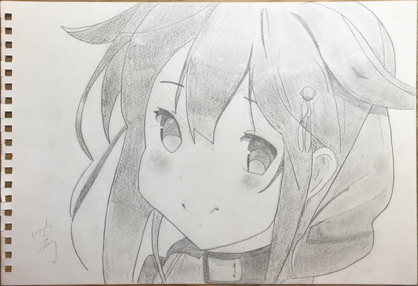 模写5作品目 時雨