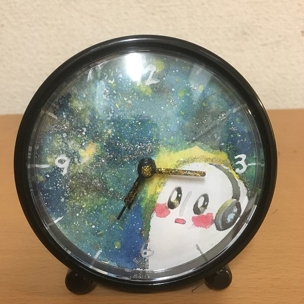 Napstablook仕様な百均時計