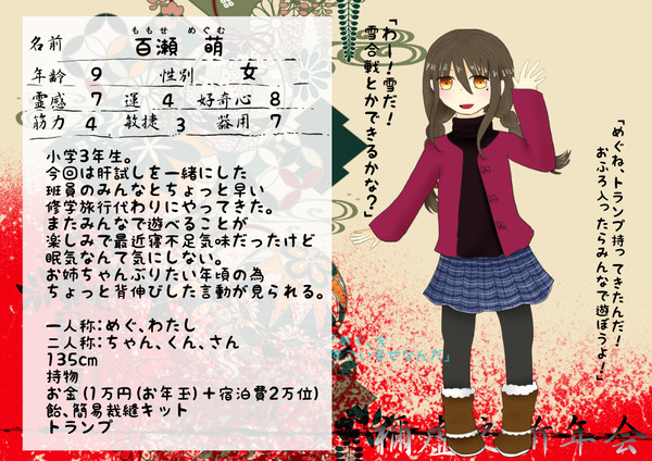 【禰虚之新年会】百瀬萌