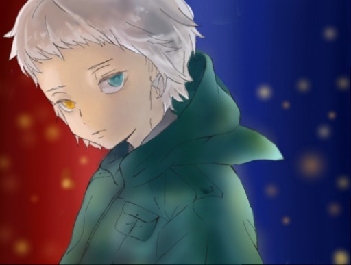 赤と青の少年