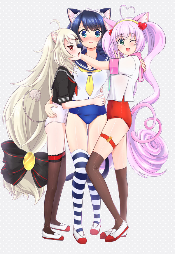 セーラー＋スク水＋ニーソ
