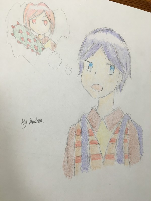 まさしく自作の絵画「純屬自創的手繪」