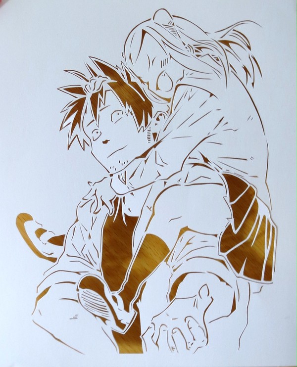 【切り絵】高橋と小鳥遊【亜人ちゃんは語りたい】