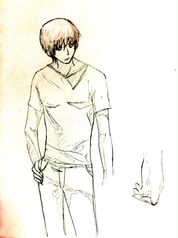 男性立ち絵の練習