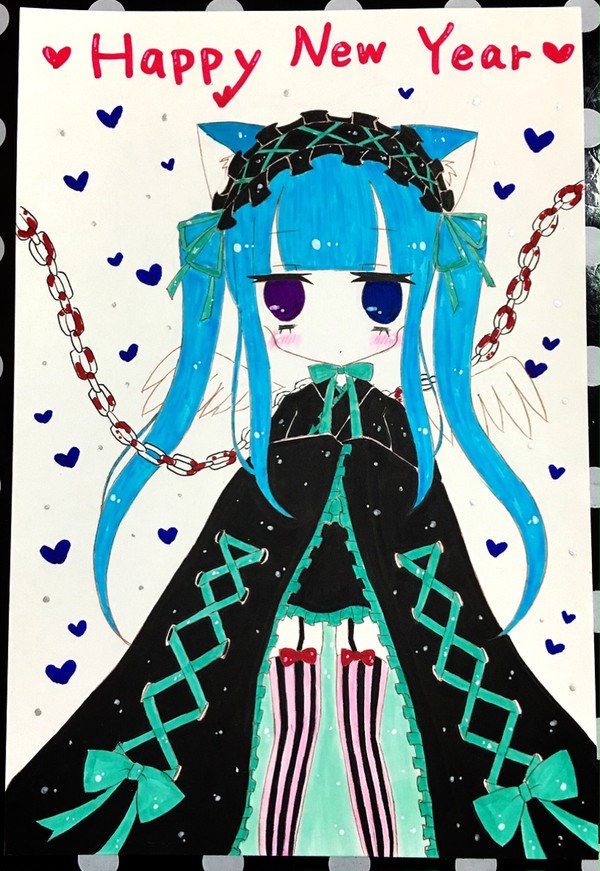 2017年年賀状イラスト3
