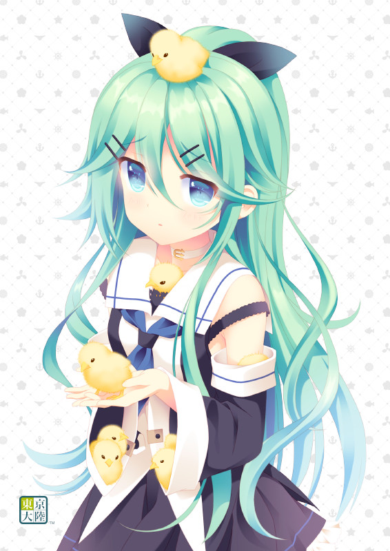 隙間という隙間にヒヨコが入ってくる山風ちゃん