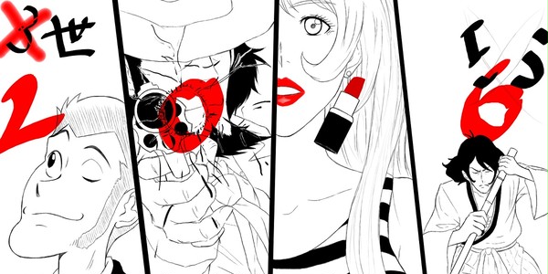 去年の年賀状絵