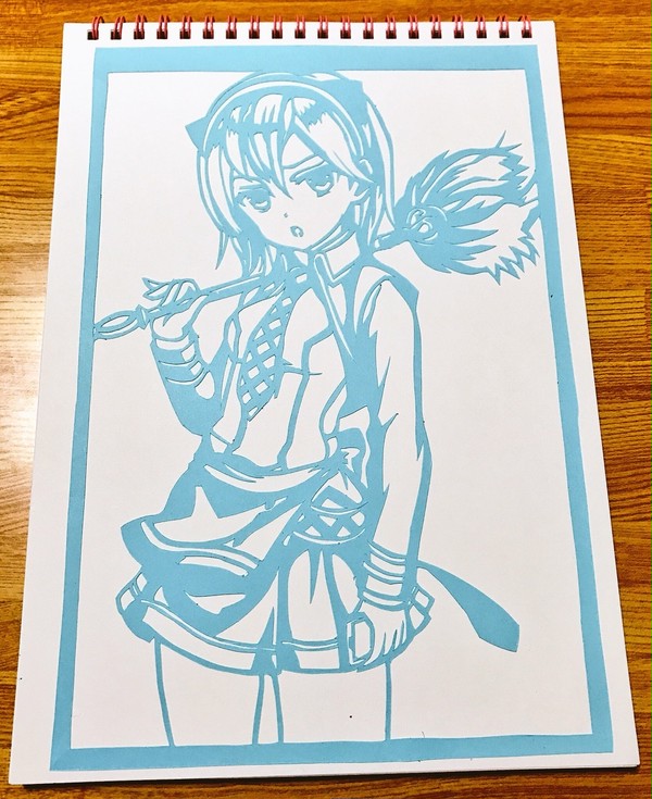 小鳥遊自由 切り絵2