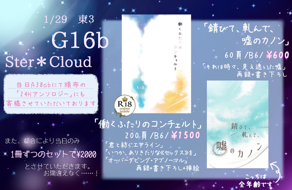 家宝の小説お品書き サンプルとアンケート