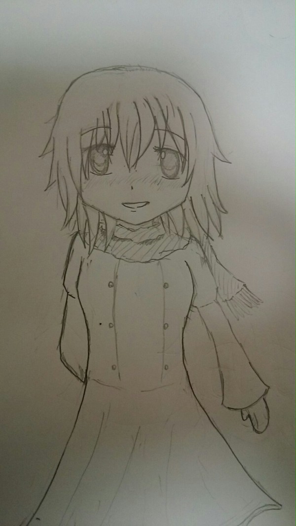女の子を描いてみた。