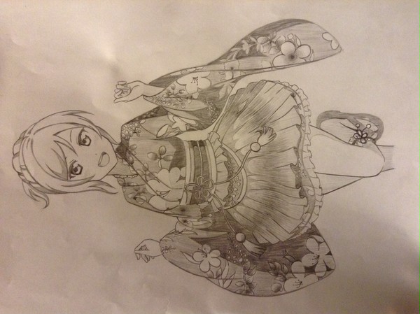 シャーペン模写で真姫ちゃん
