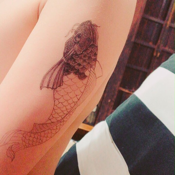 和彫り 鯉 