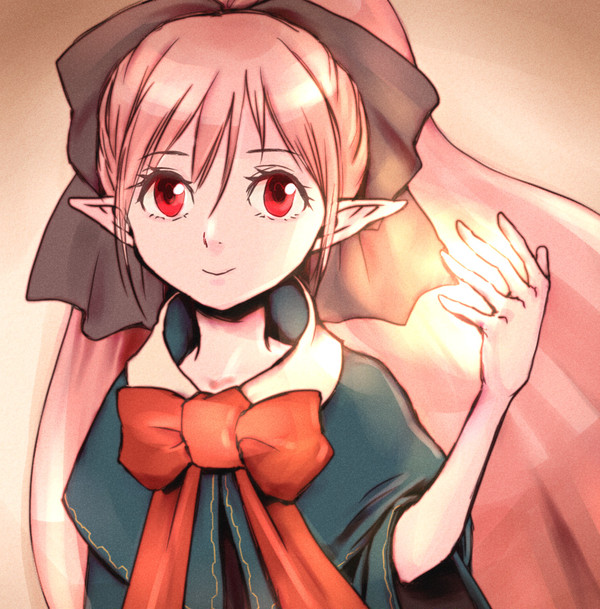 黒と赤のリボン