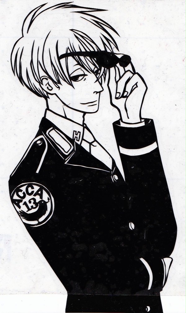 ACCA13区監察課 ニーノ 切り絵
