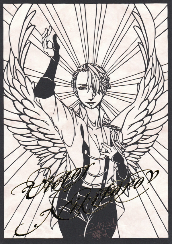 【切り絵】勝利へ導く者