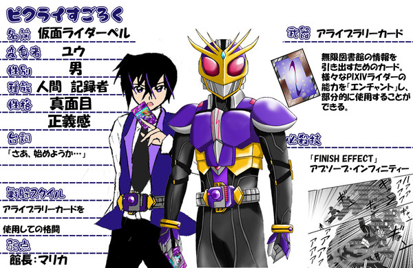 【ピクライすごろく】参加者・仮面ライダーペル