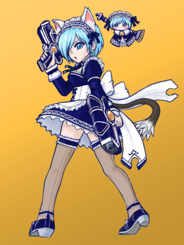 狐耳モング尻尾メイドロゼ