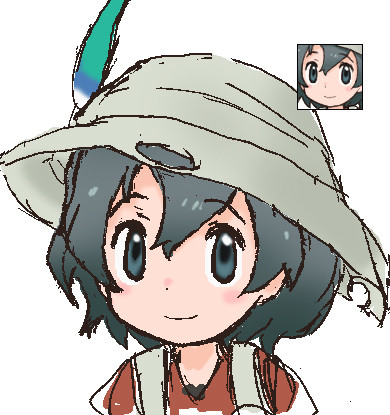 残念原画:かばんちゃん