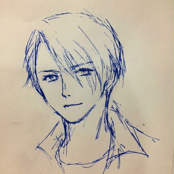 裏紙にYOI落書き