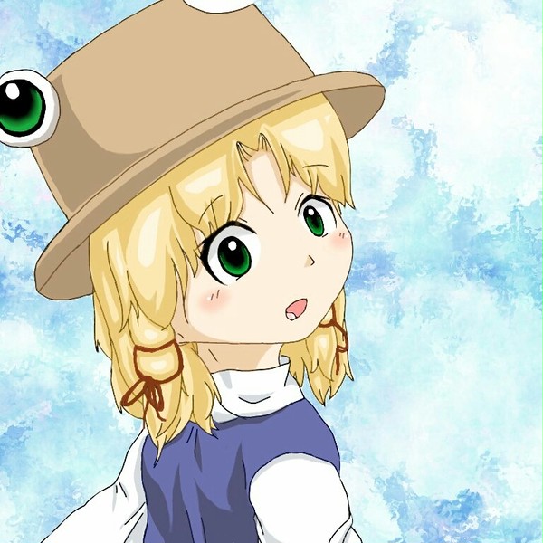 振り向きざまの諏訪子ちゃん