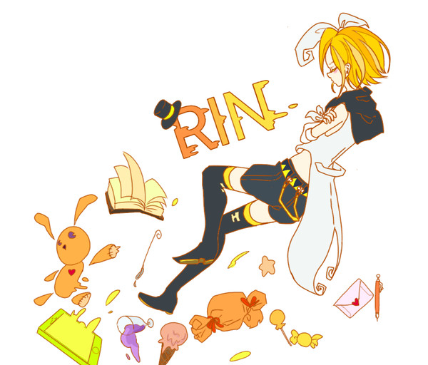 鏡音リン 線画