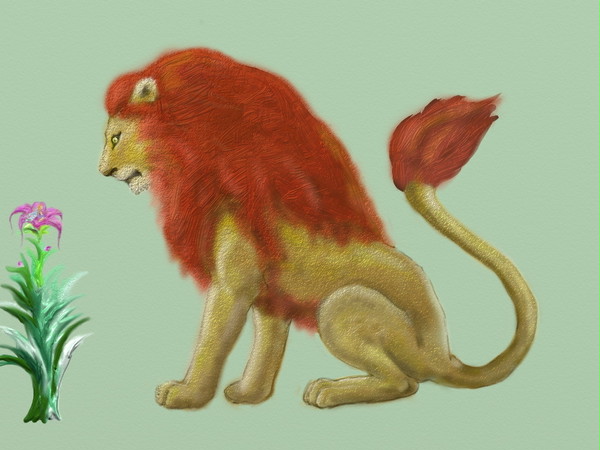 ライオンと妖精