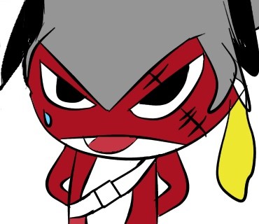 緑に乗せられた赤
