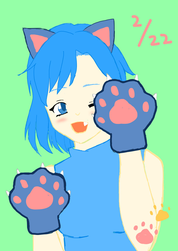 猫の日ラクガキ