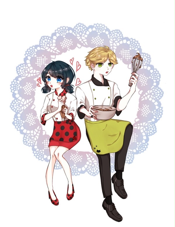 Adrien×Marinette baking