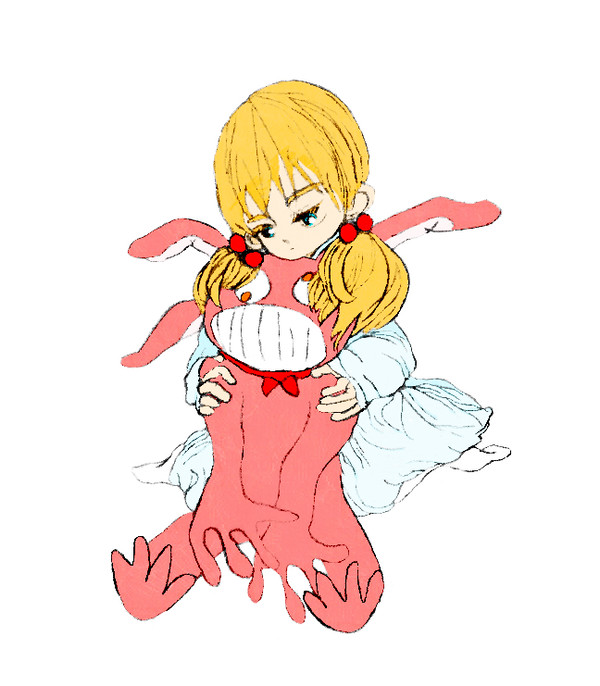 少女とうさぎ