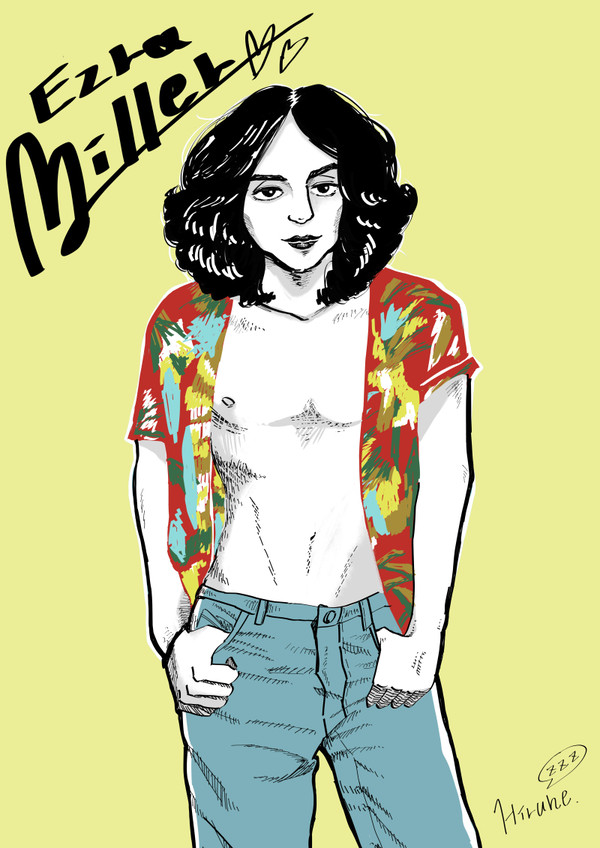 柄シャツのエズラくん