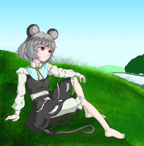 草原にて
