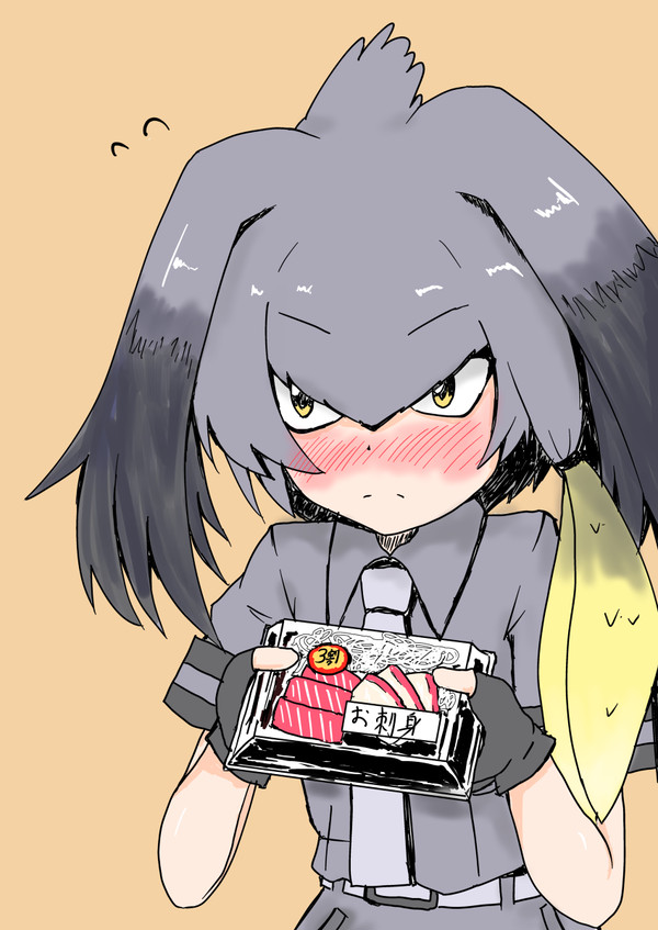 ハシビロコウちゃんはおさしみが大好きなフレンズ