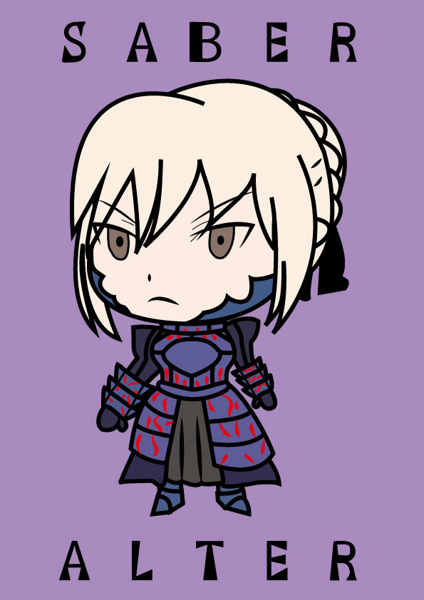 セイバーオルタ　塗ってみた