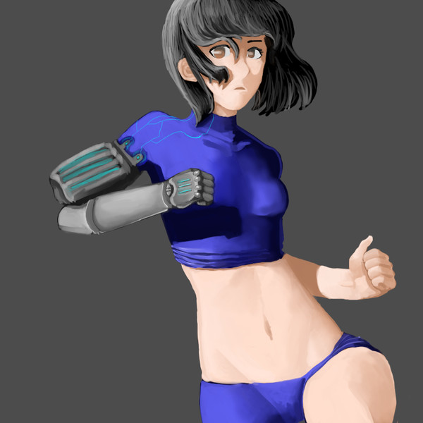 右腕メカ子