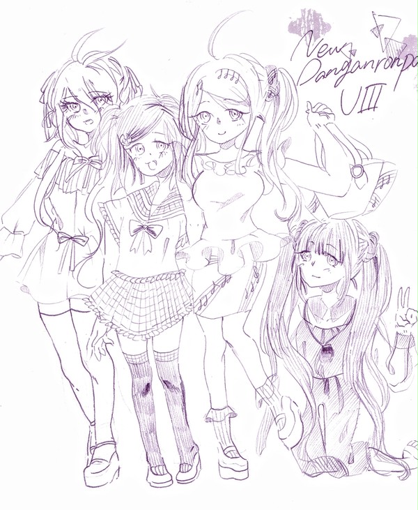 V3女子落書き